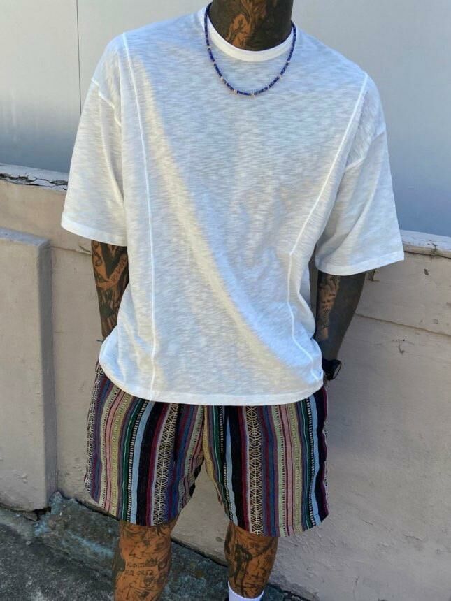 淨色暗紋短袖Tee T5534