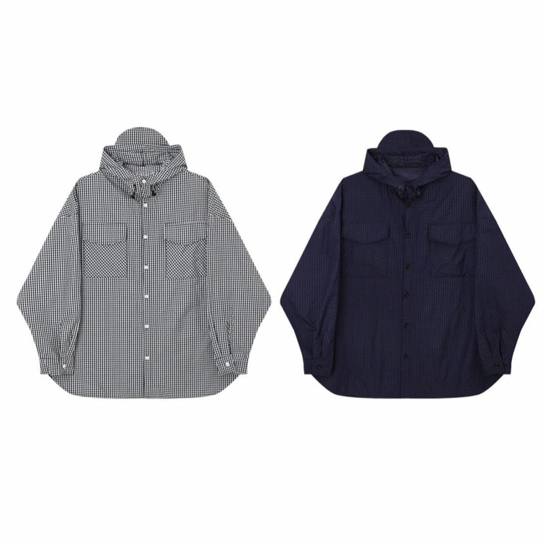 格仔連帽長袖恤衫 S2288