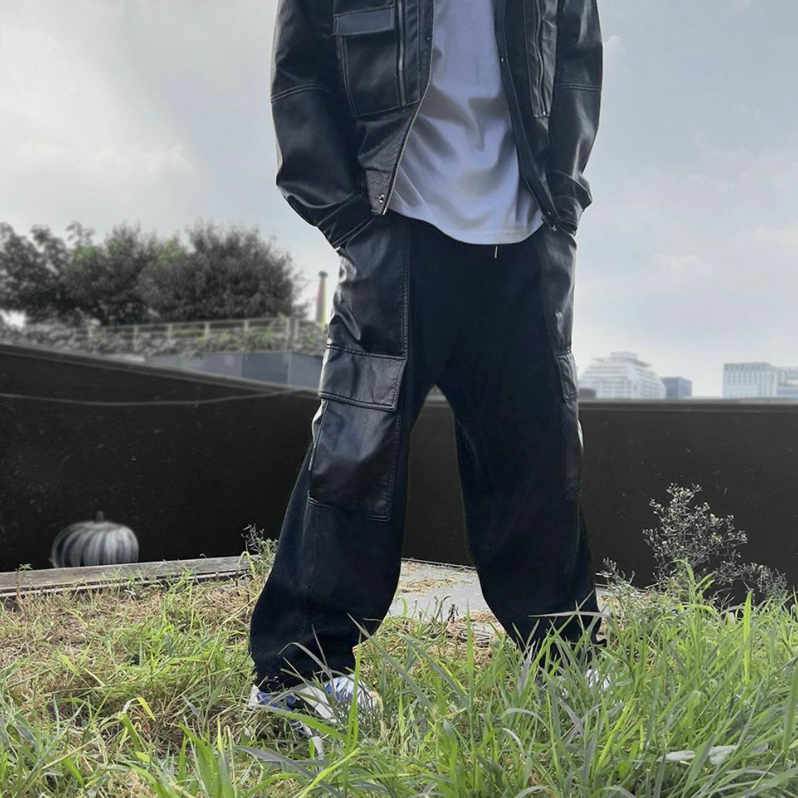 拼皮牛仔褸 JK2533