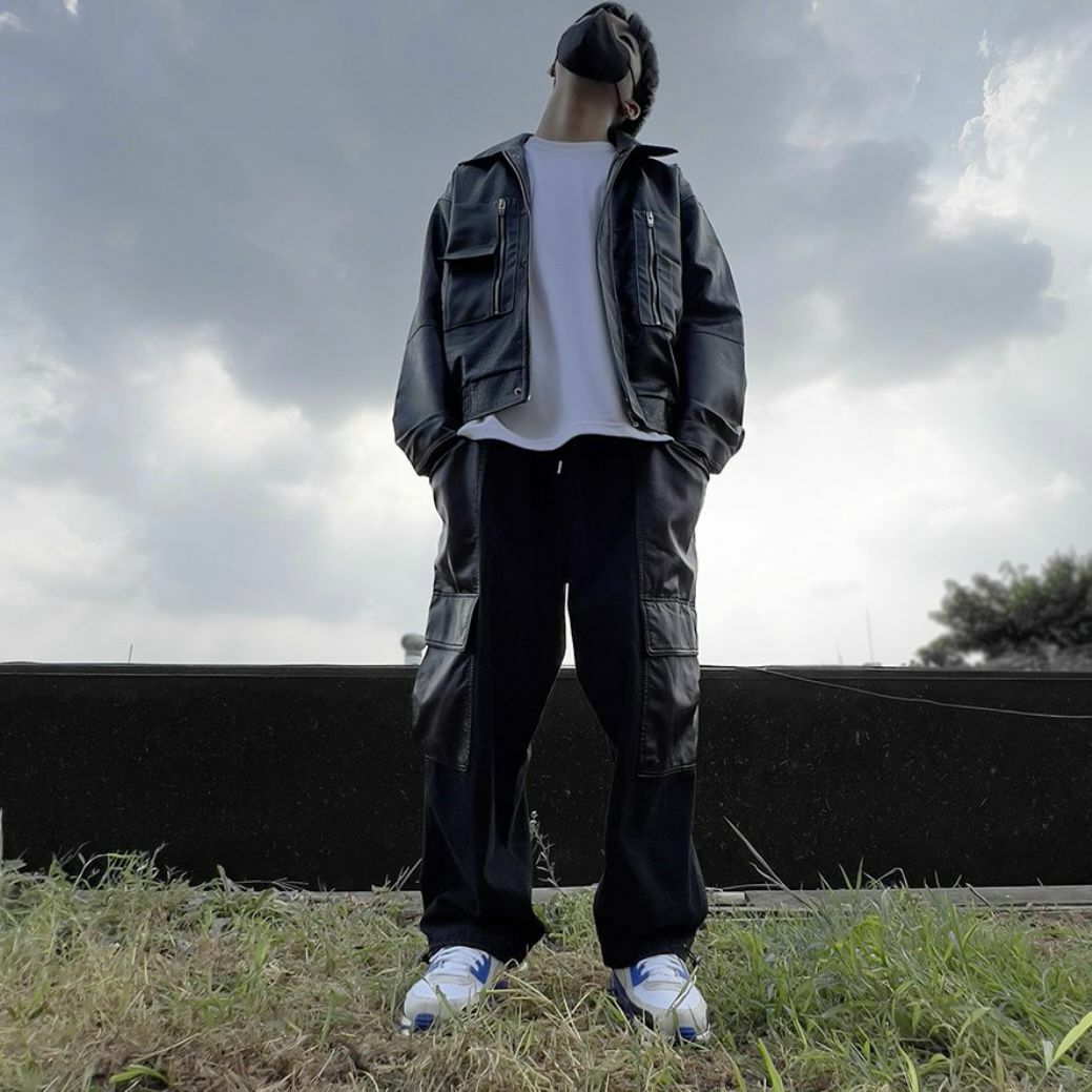 拼皮牛仔褸 JK2533