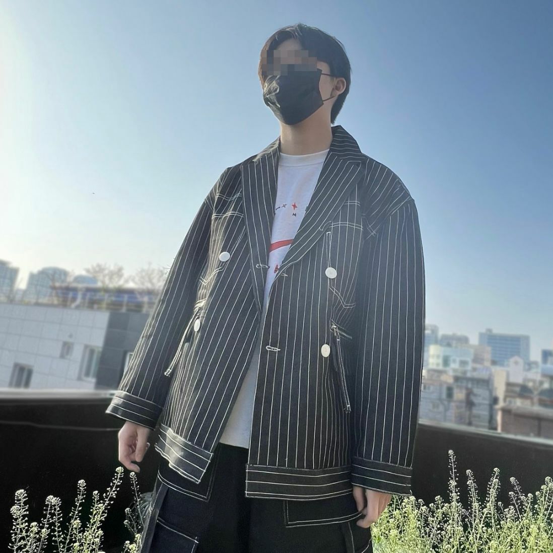 直間孖襟西裝褸 JK2534