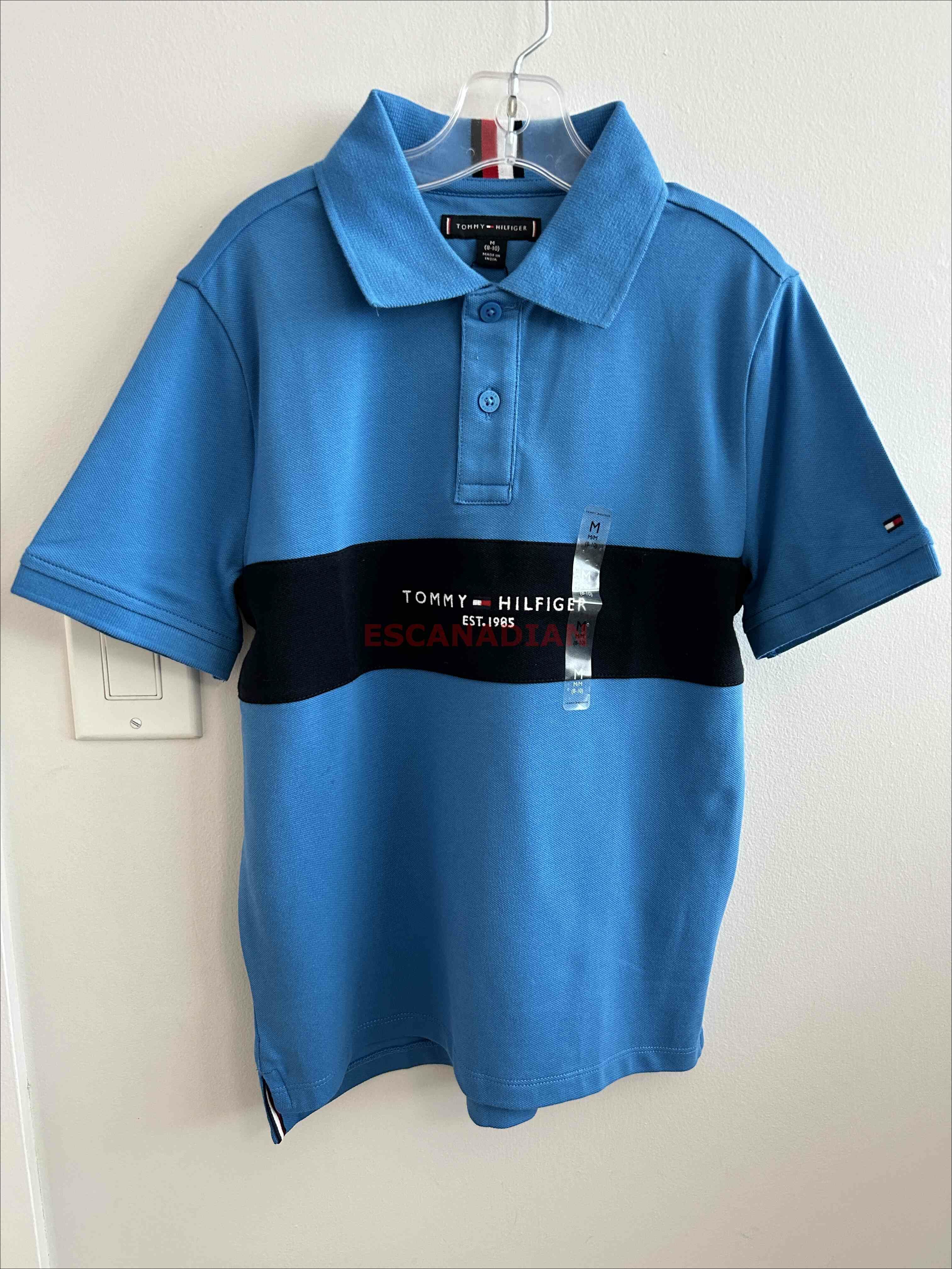 TOMMY 男大童  經典刺繡字樣  POLO衫