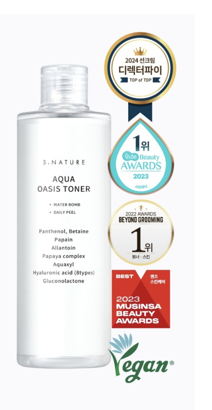 《現貨》S.NATURE Aqua Oasis Toner 300mL