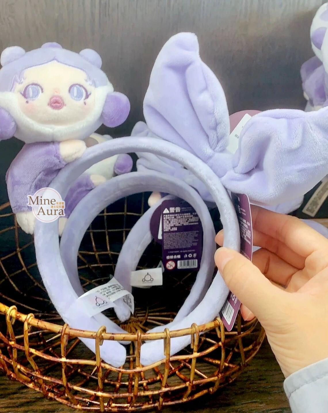 POP MART 泡泡瑪特 趴趴系列 SKULLPANDA 絨毛 造型 髮圈 髮箍 -泡泡瑪特城市樂園