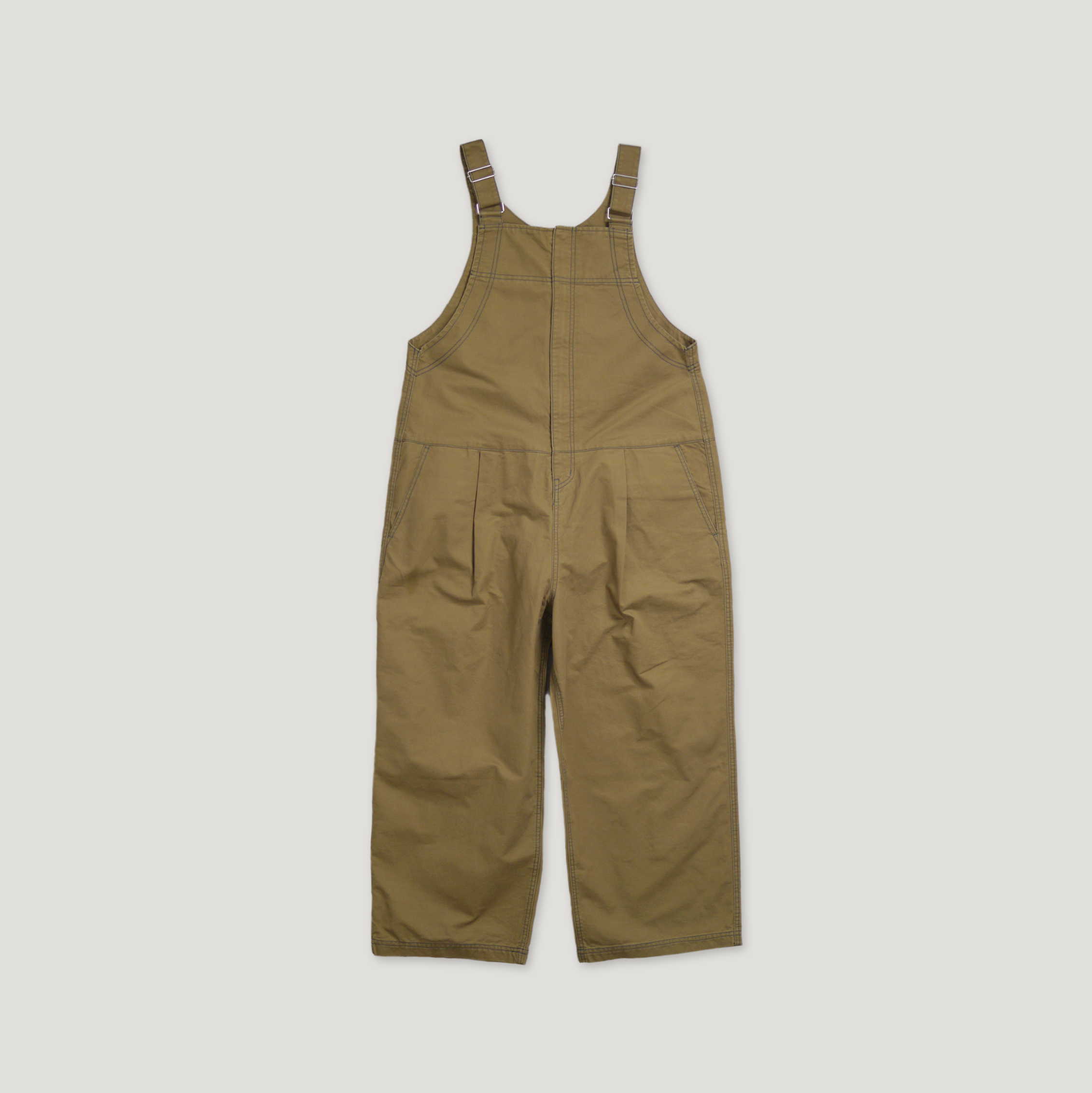 J.P.L. 石洗斜紋工作吊帶寬褲 ╭ 2色 ╮