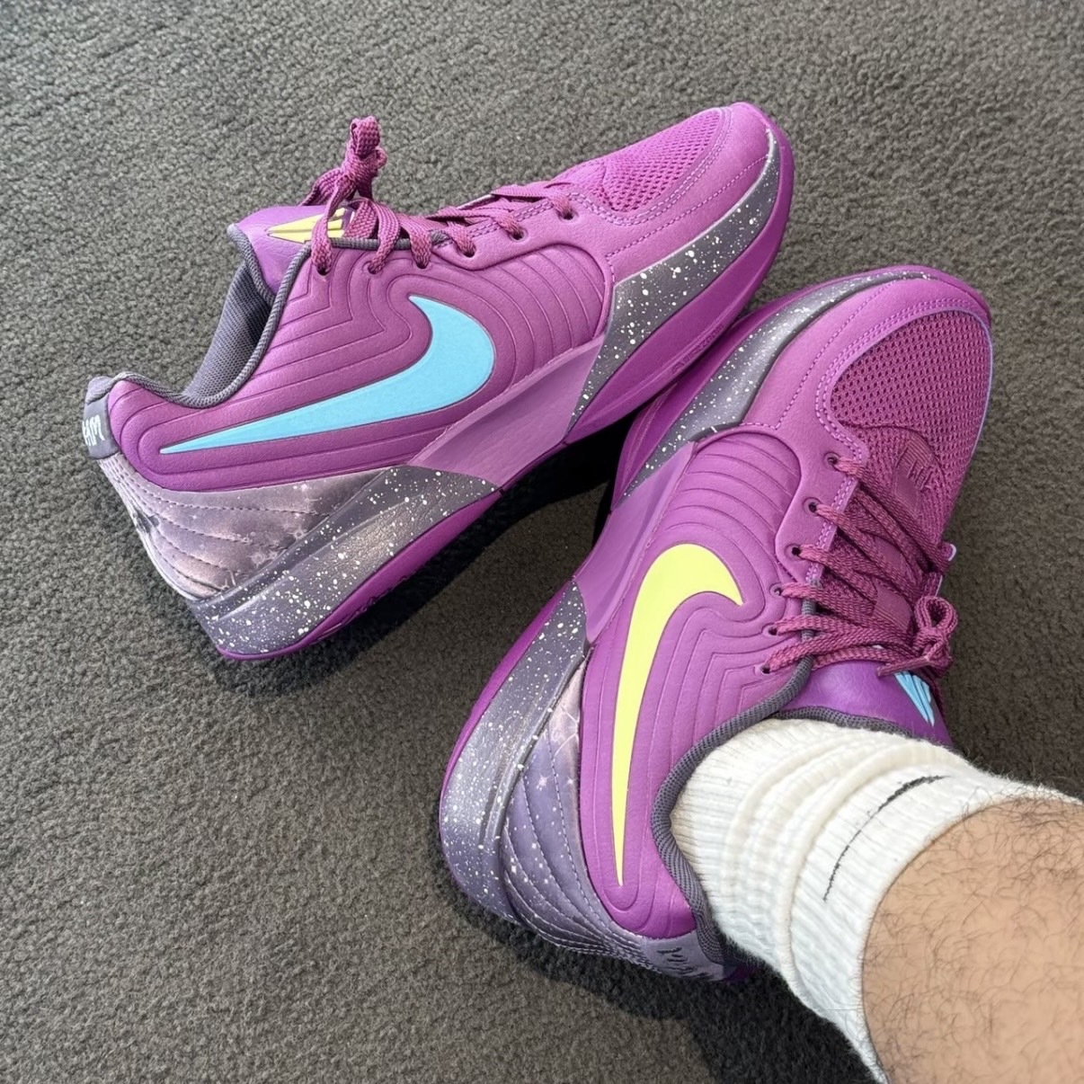 Nike Ja 2 Purple Sky 觀星者紫色黃勾XDR底實戰籃球鞋FD7327-500