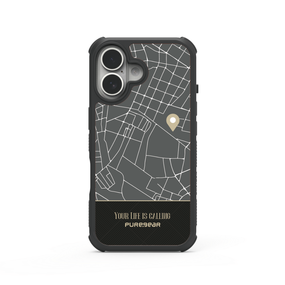 iPhone 輕坦克防摔手機殼 / 城市定位 (簡約風格)