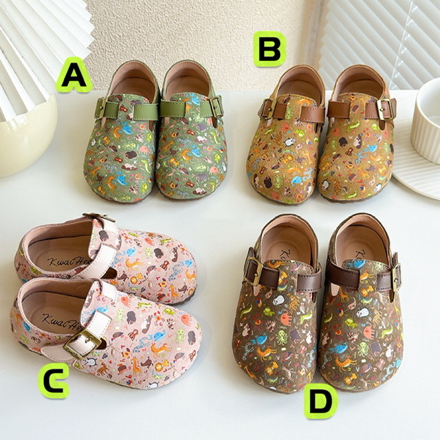 韓版密頭磨砂勃肯童鞋-2401598