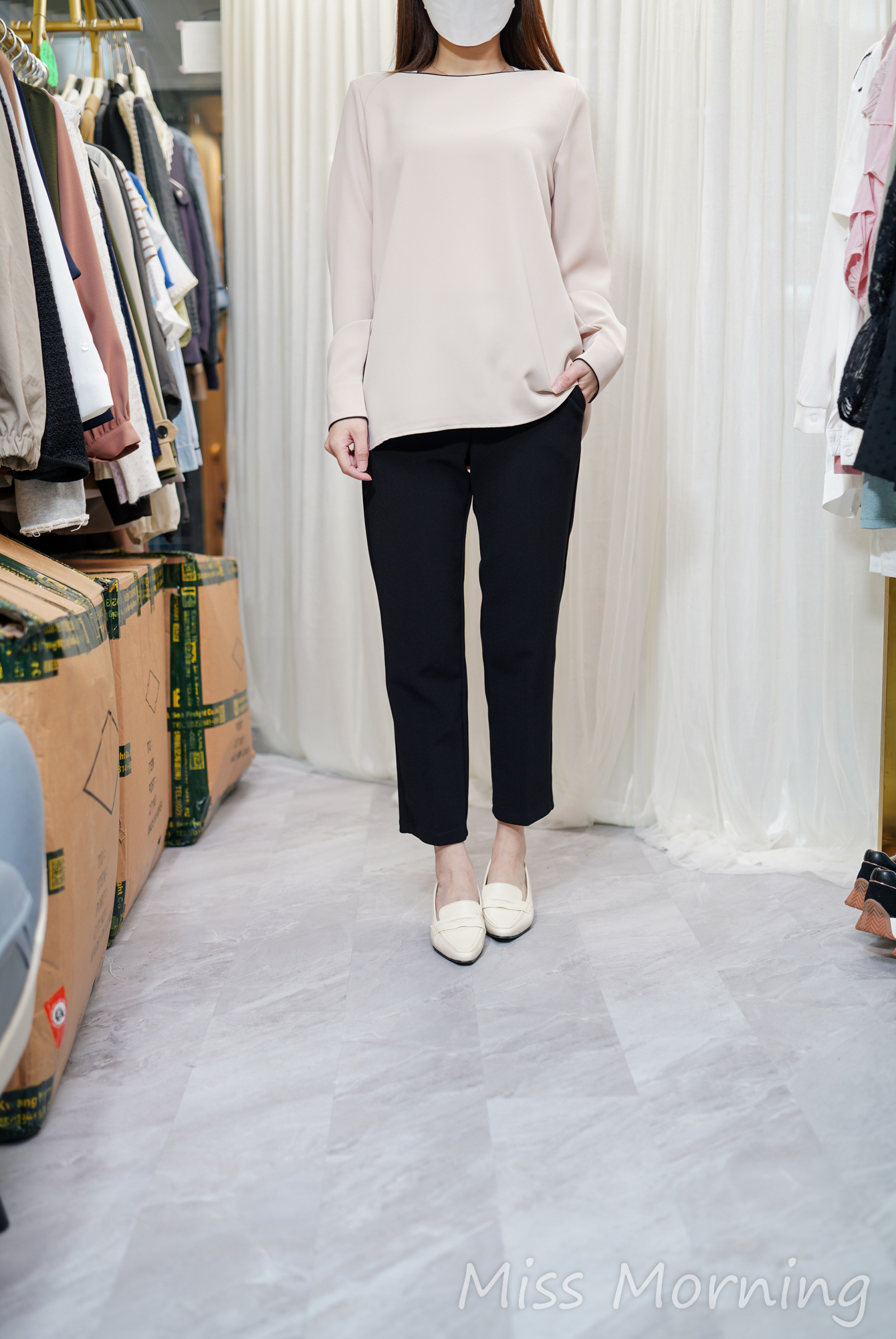 簡約雪紡上衣(14181)