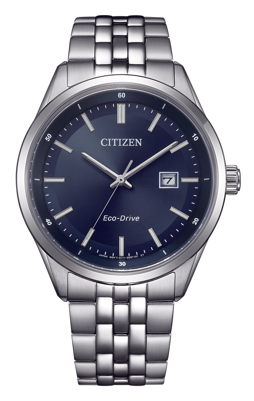 CITIZEN 星辰 光動能 BM7560-59L 藍色錶盤 / BM7560-59E 黑色錶盤 / BM7567-50L 藍色錶盤槍金屬藍寶石不鏽鋼手錶