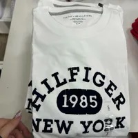 [S] TOMMY HILFIGER VARSITY MONOTYPE LOGO T-SHIRT,WHITE, 78JB264-100 (STH848)