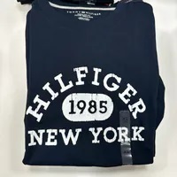 [S] TOMMY HILFIGER VARSITY MONOTYPE LOGO T-SHIRT,NAVY, 78JB264-410 (STH850)
