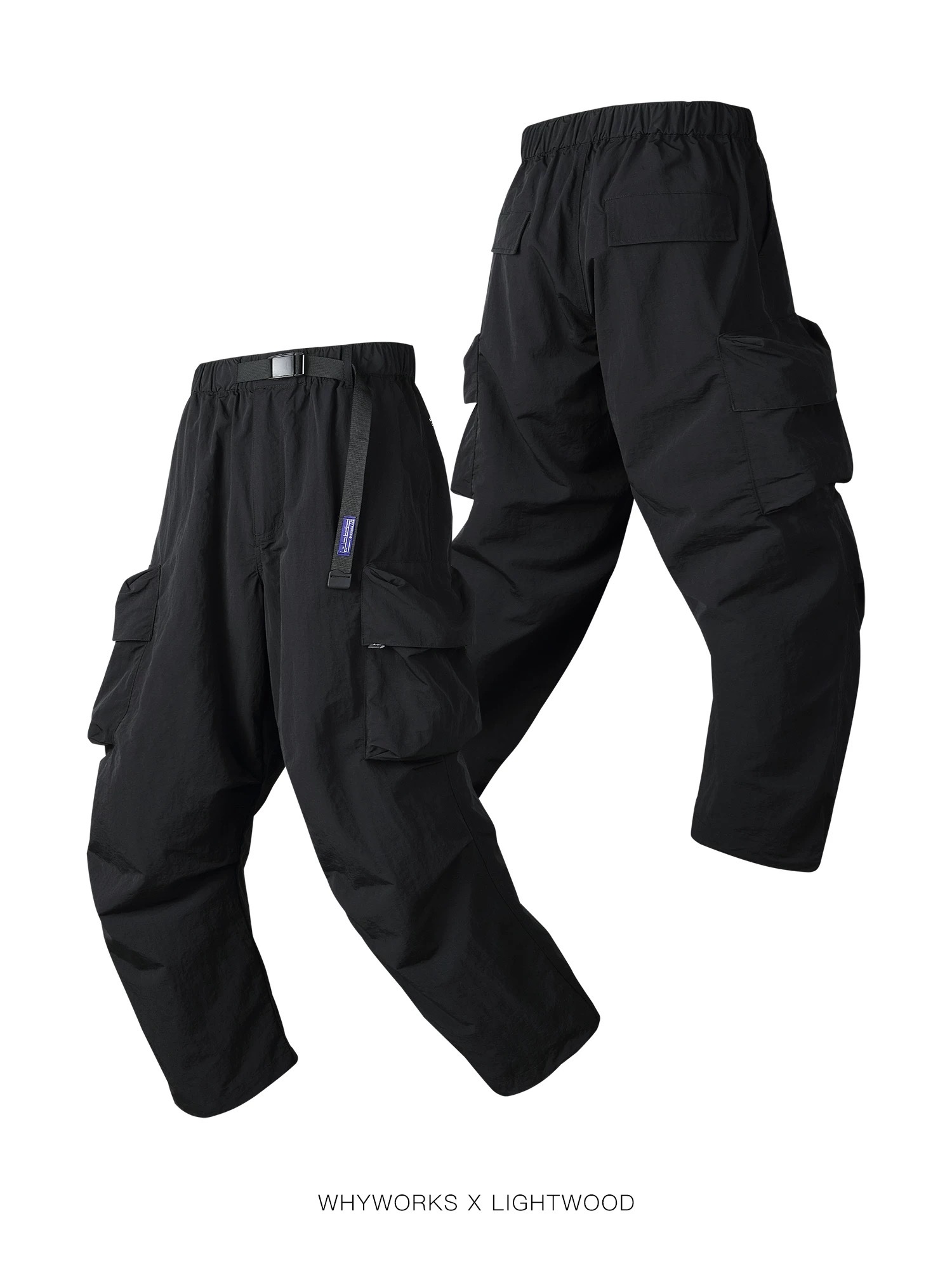 WHYWORKS x LIGHTWOOD 24AW 塔夫機能兵工裝褲