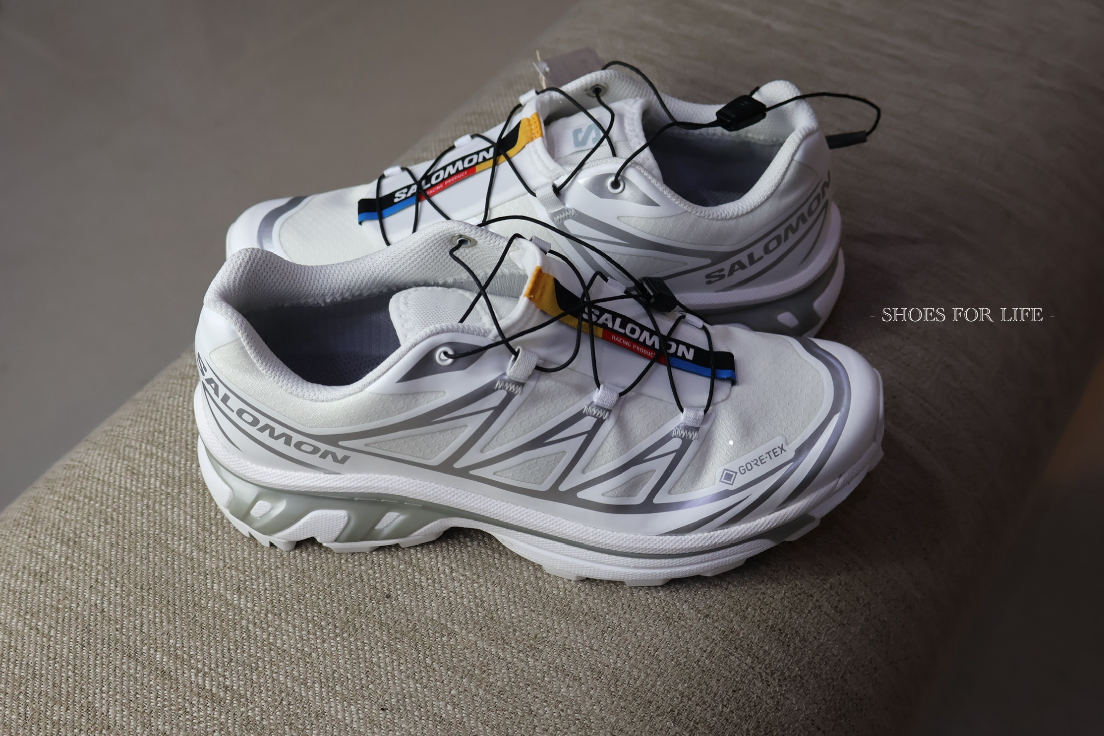 預購一週> SALOMON XT6 GORE-TEX WHITE SILVER 白銀L47581100
