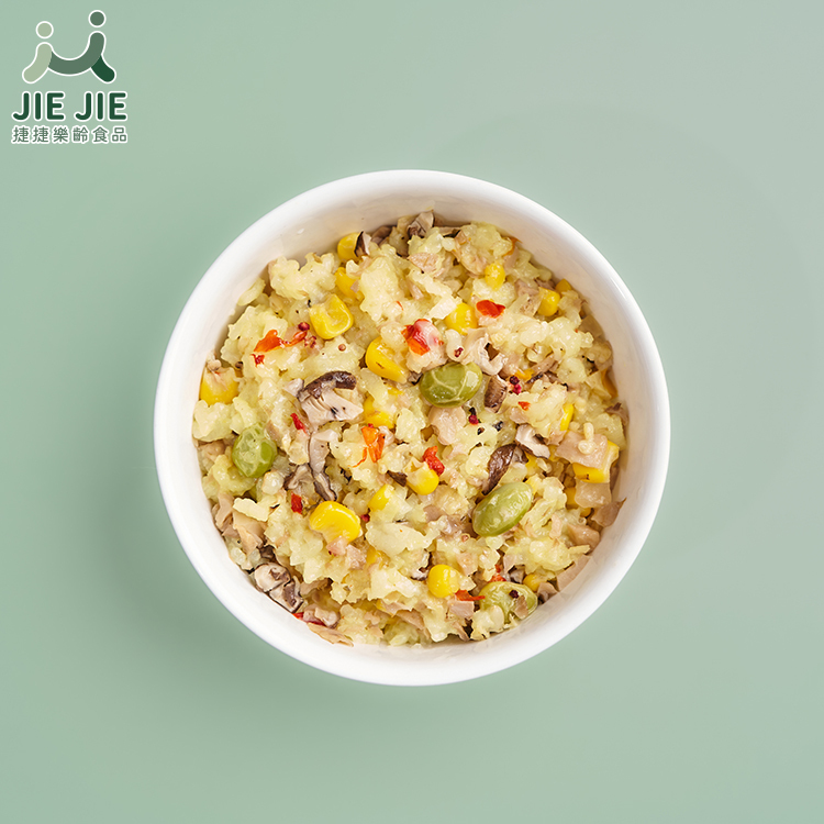 捷捷樂齡食品-C03薑黃野菇蔬食燉飯