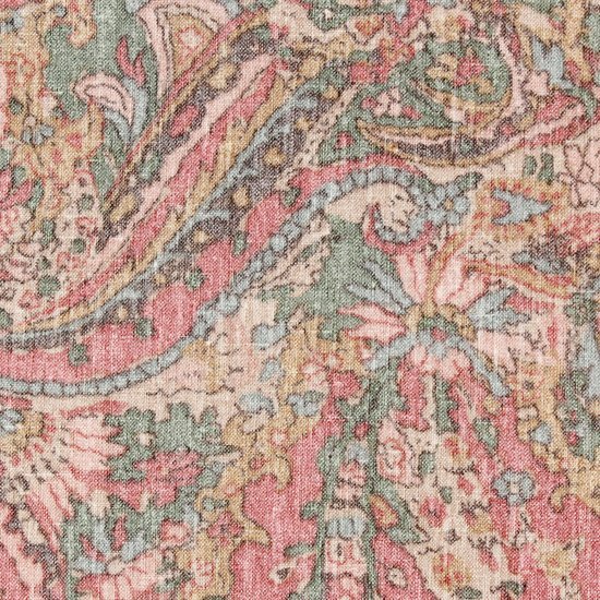 Paisley  亞麻手巾_粉色