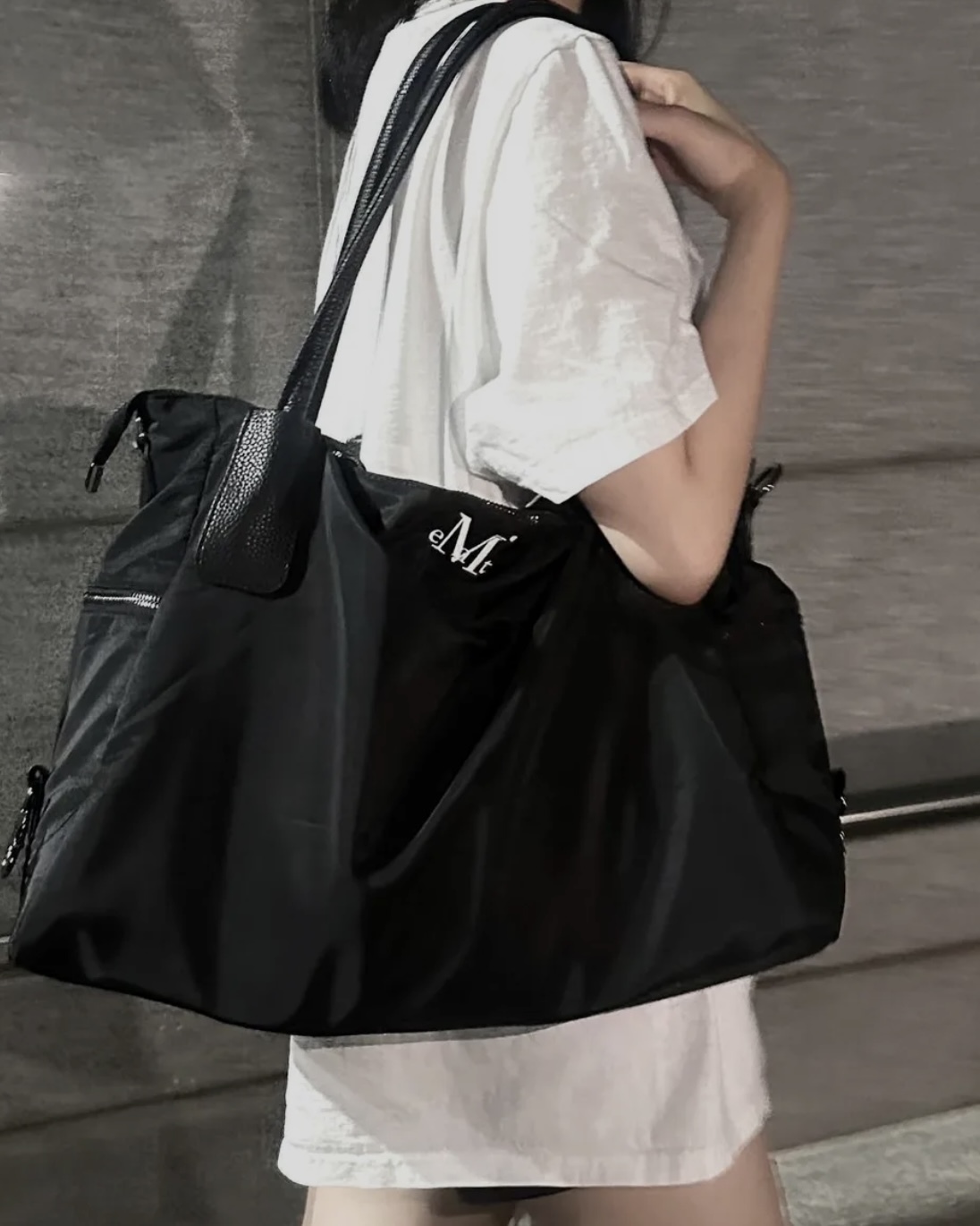 MUCENT) 4WAY SIGNATURE LOGO TOTE BAG