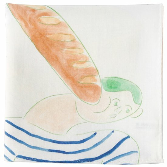 山本麻央 插畫手巾＿NEVER ANGRY MAN