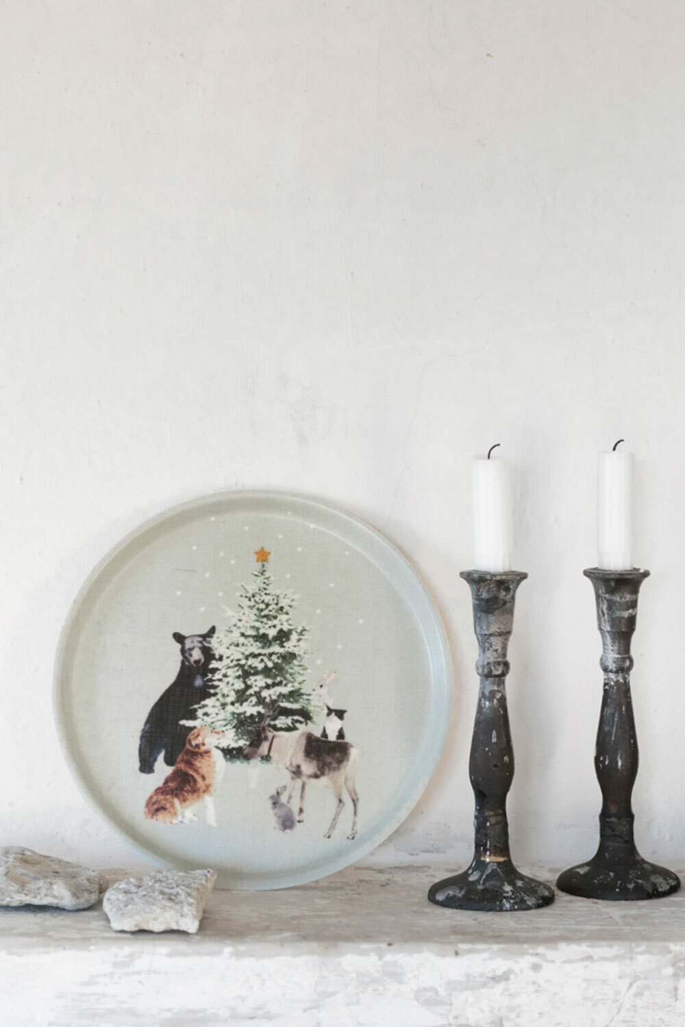 fog linen work - 荻原美里 / 亞麻面托盤 / HOLIDAY