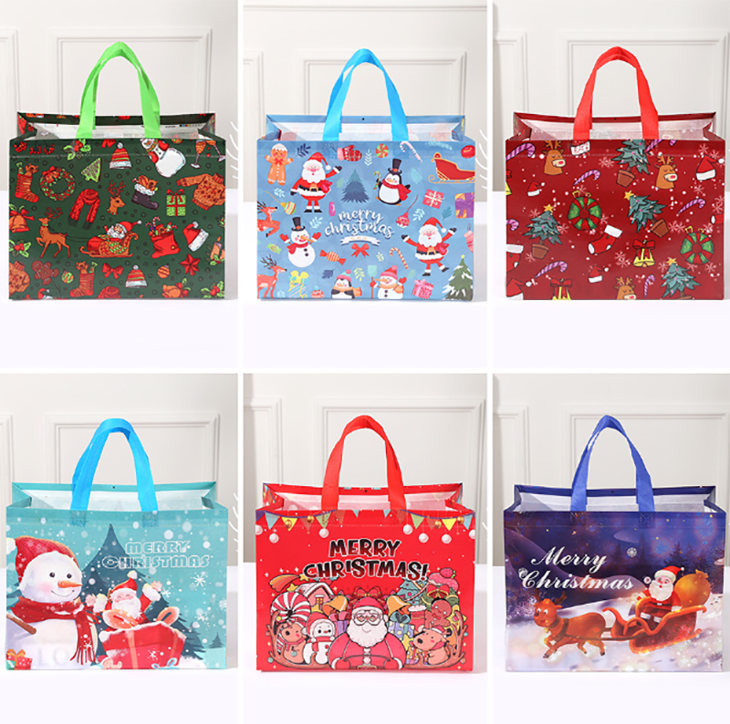 聖誕節覆膜禮品袋 33*25*17CM MC1135