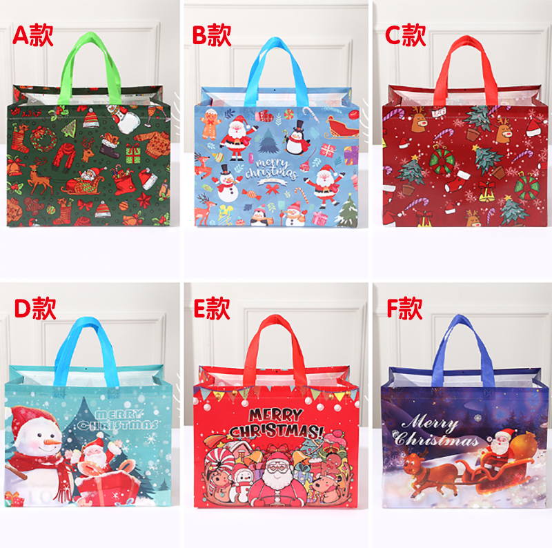 聖誕節覆膜禮品袋 33*25*17CM MC1135