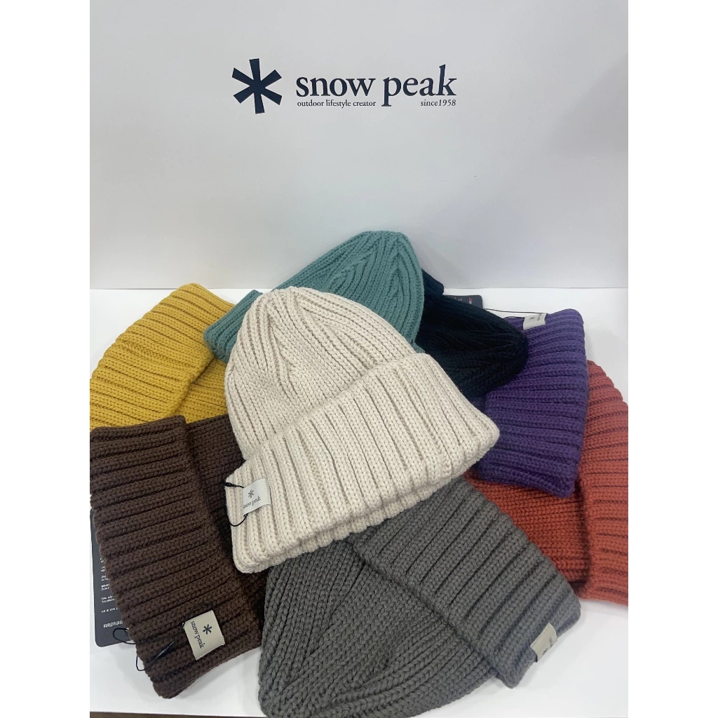 【代購】Snow Peak 雪諾必克 Folded Beanie 保暖 毛帽 多色 S24WUFKC61