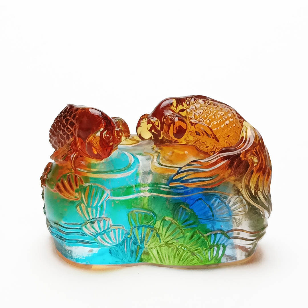 金玉滿堂琉璃文鎮｜富貴吉祥寓意深 藝術收藏兩相宜