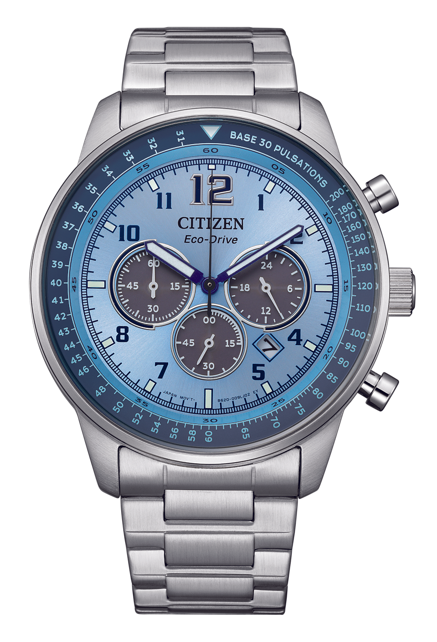 星辰 CITIZEN Eco-Drive CA4500-83M 光動能手錶 Three Eye Chronograph Stainless Steel Men's Eco-Drive Watch