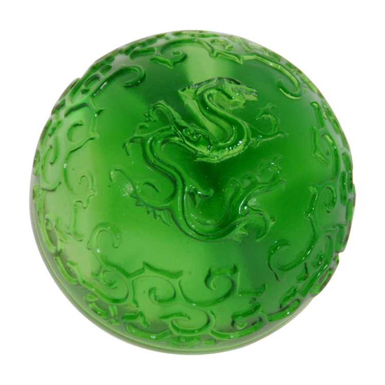 鹿港窯禮品館│居家開運水晶琉璃文鎮 - 祥雲龍，象徵繁榮富貴的藝術品