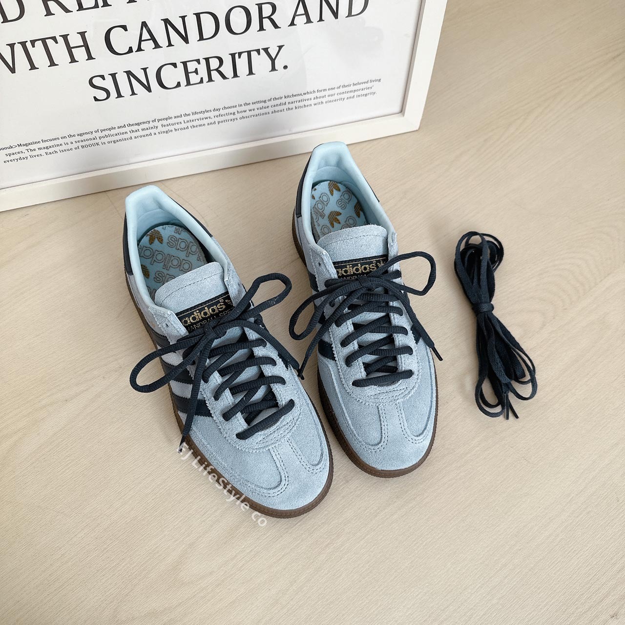 ADIDAS HANDBALL SPEZIAL 霧霾藍灰 淡藍色 藍 麂皮 焦糖底 男鞋  JR2650 / 調貨