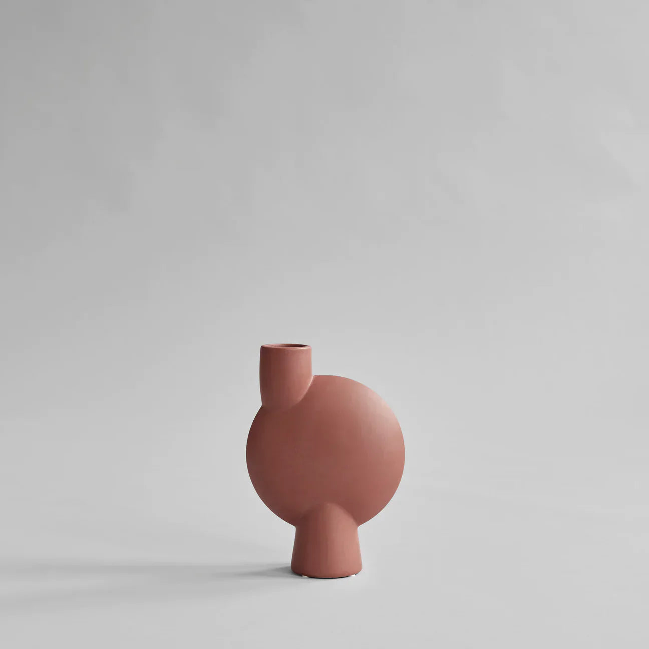 中型泡泡花瓶 土棕色