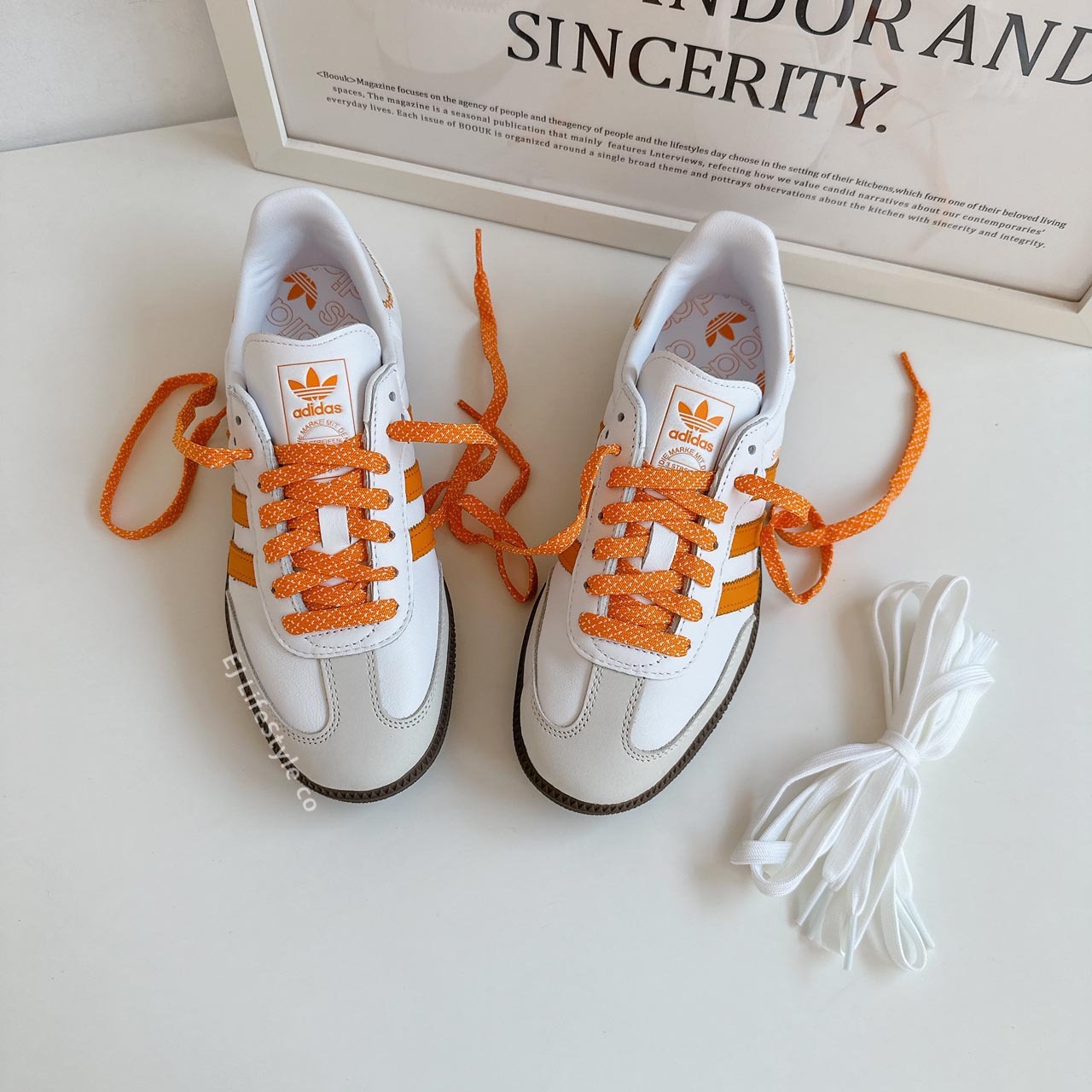 ADIDAS SAMBA OG 柑橘可可 亮橘色 橘黃色 白色 焦糖底 女鞋 IE6521 / 調貨