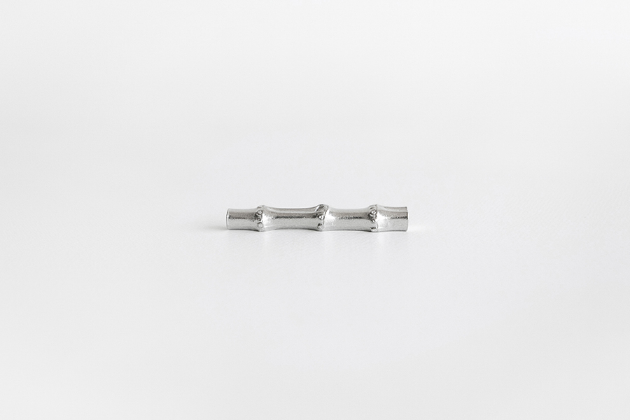 公長齋小菅-竹節筷架 錫合金