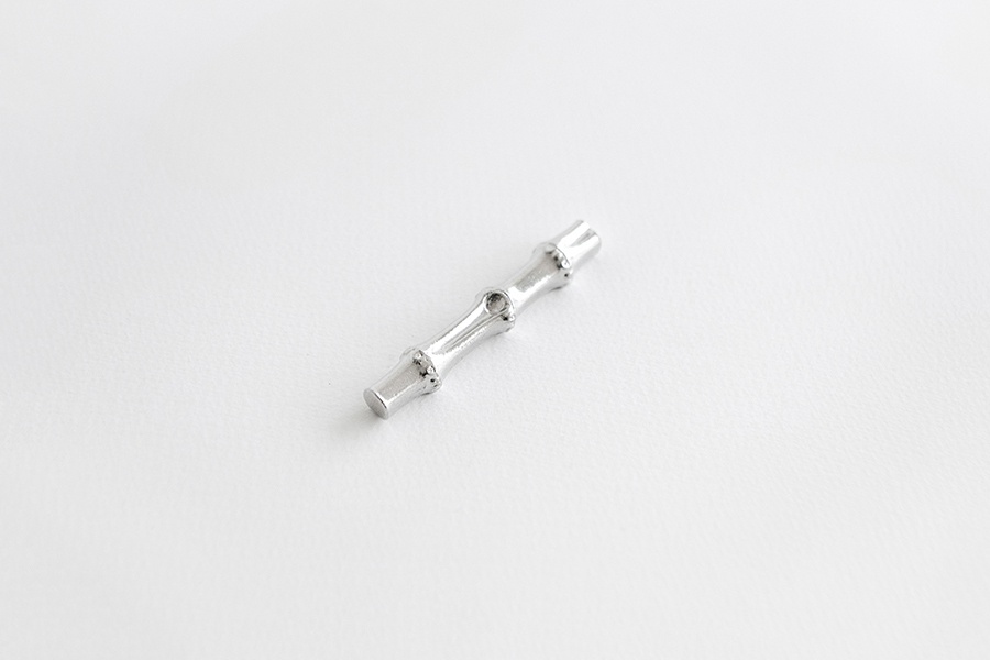 公長齋小菅-竹節筷架 錫合金