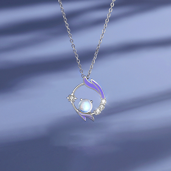 AKI Japan original design S925 silver moonlight necklace A0109