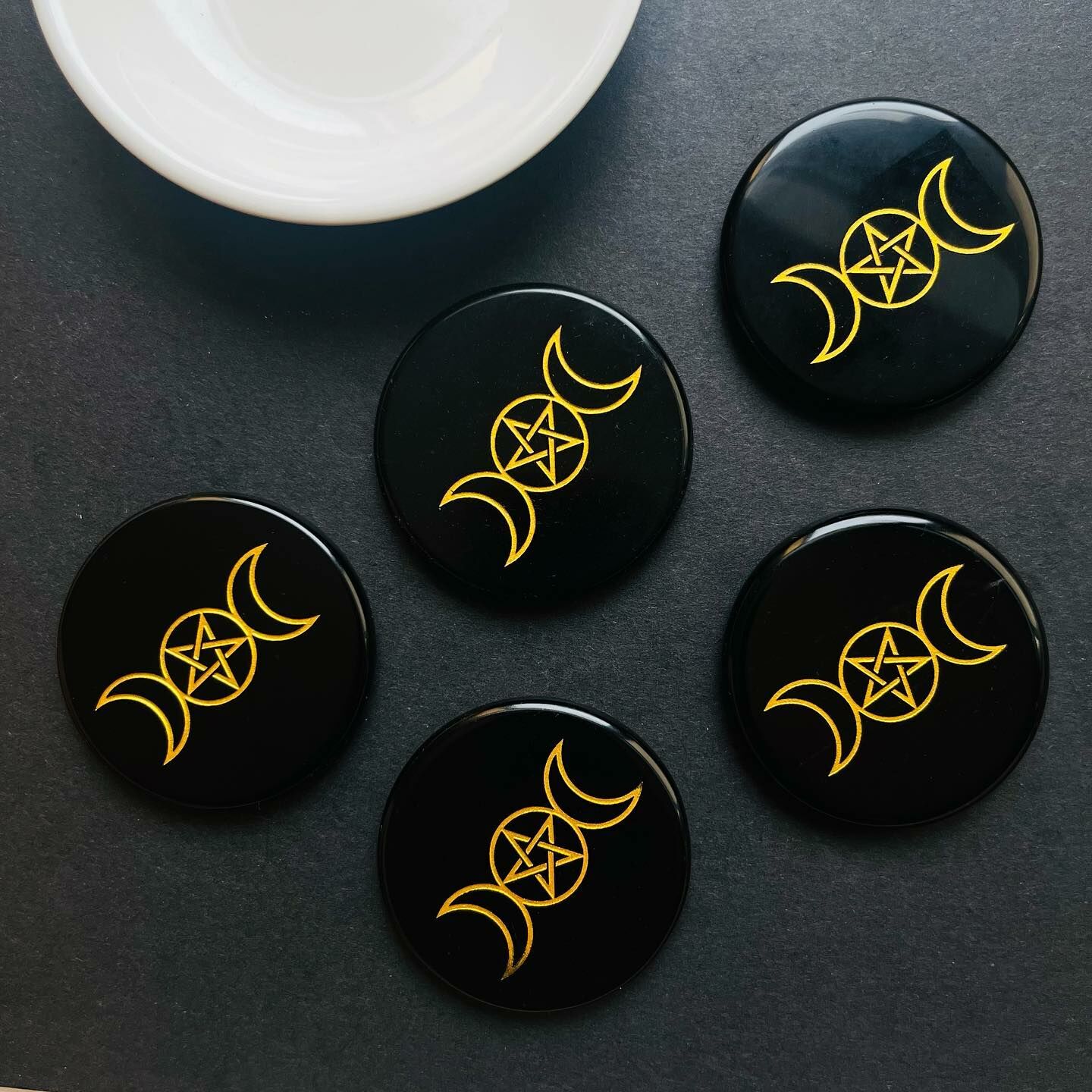 [原石] 黑曜石 三相月