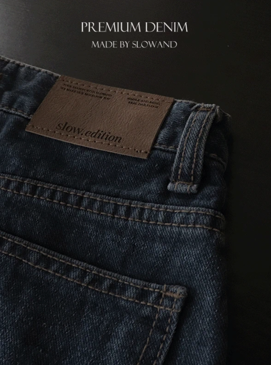 預訂｜SLOWAND #SLOWMADE Ourline Wide Denim Pants (8 Size)