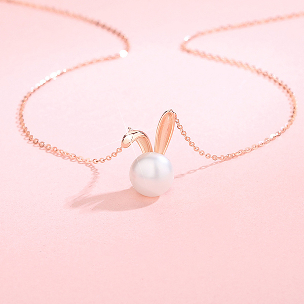 AKI Japan original design S925 silver rabbit necklace A0110