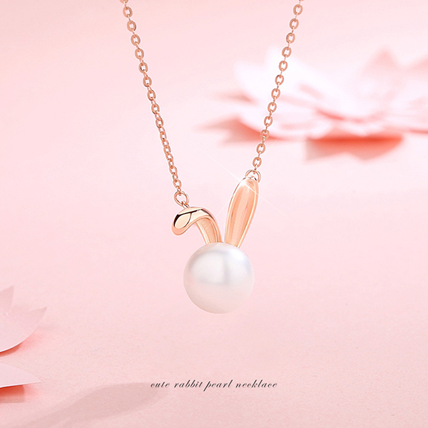 AKI Japan original design S925 silver rabbit necklace A0110