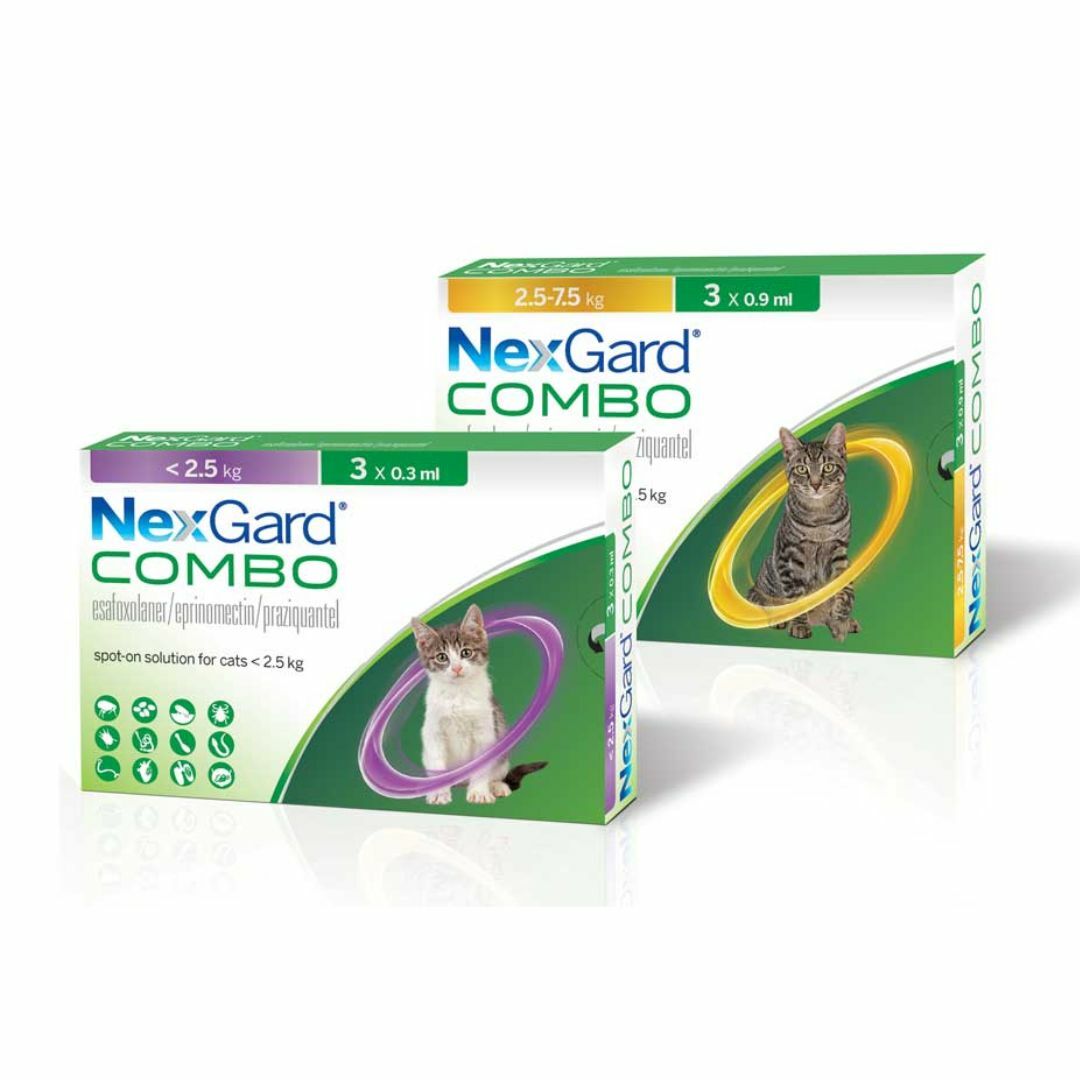 [代訂] Nexgard Combo 貓用全方位驅蟲滴劑 (3支裝) (平行進口) [貓用]