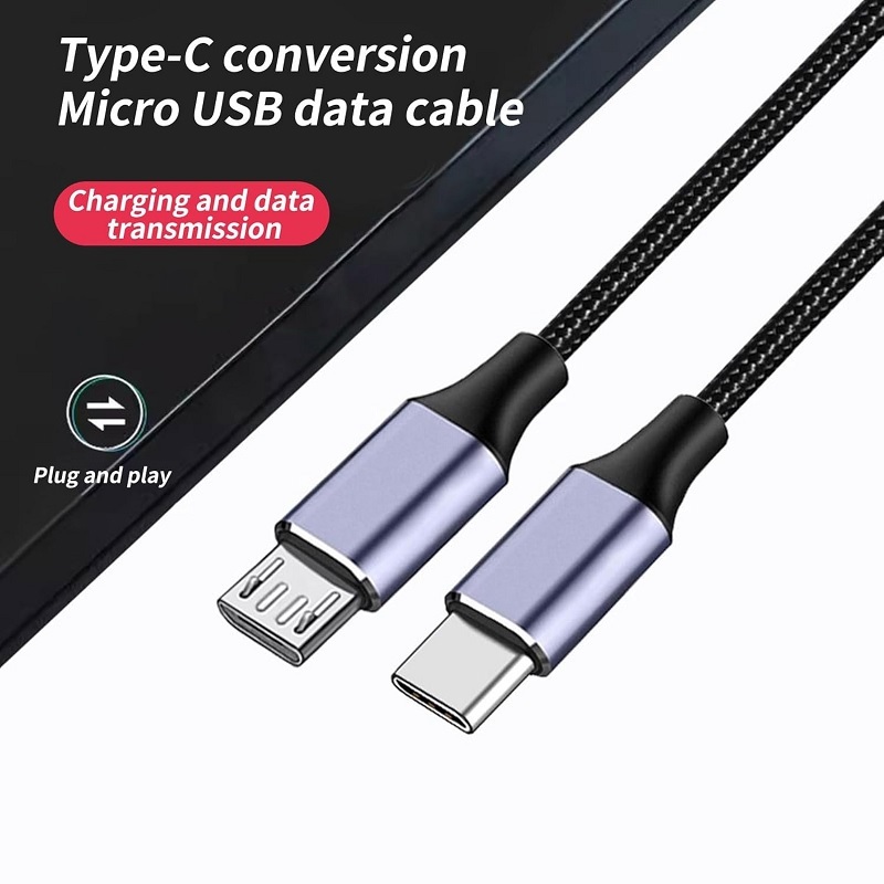 USB Type-C 轉 Micro USB 線 1m