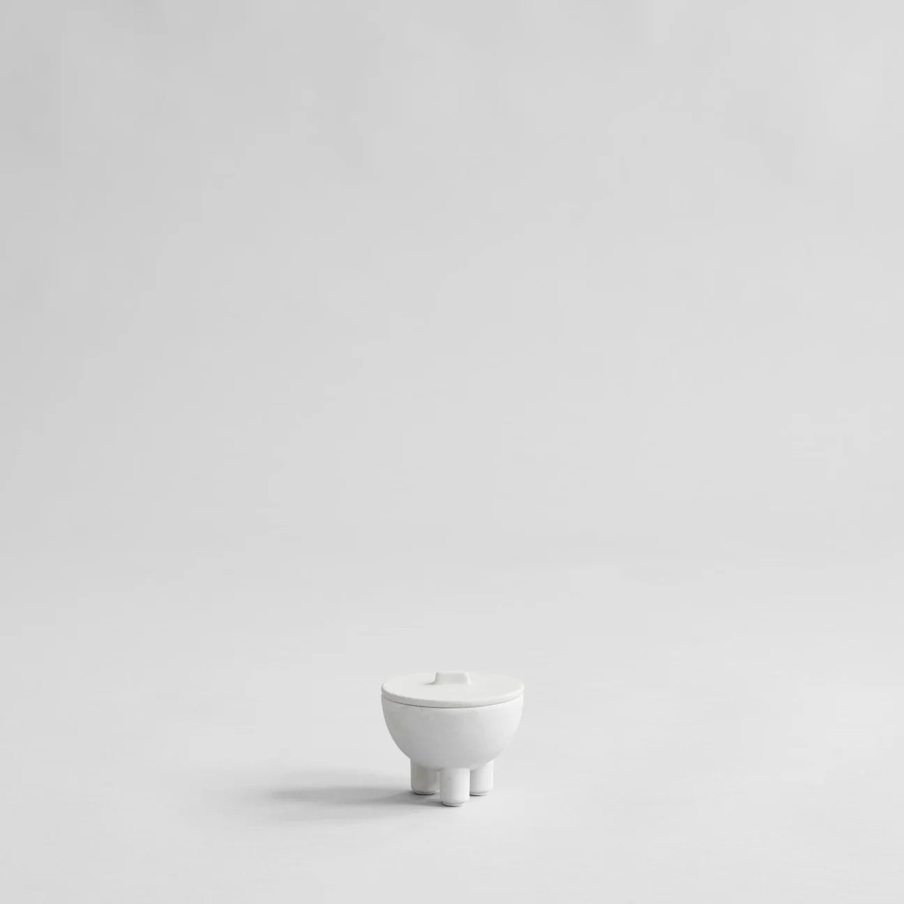 迷你鴨碗(附蓋) 骨白色