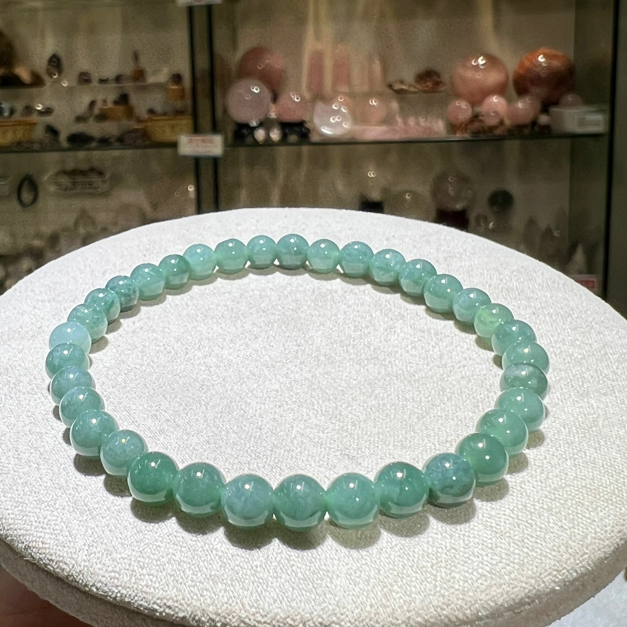 藍水翡翠手串 5.5mm +/-