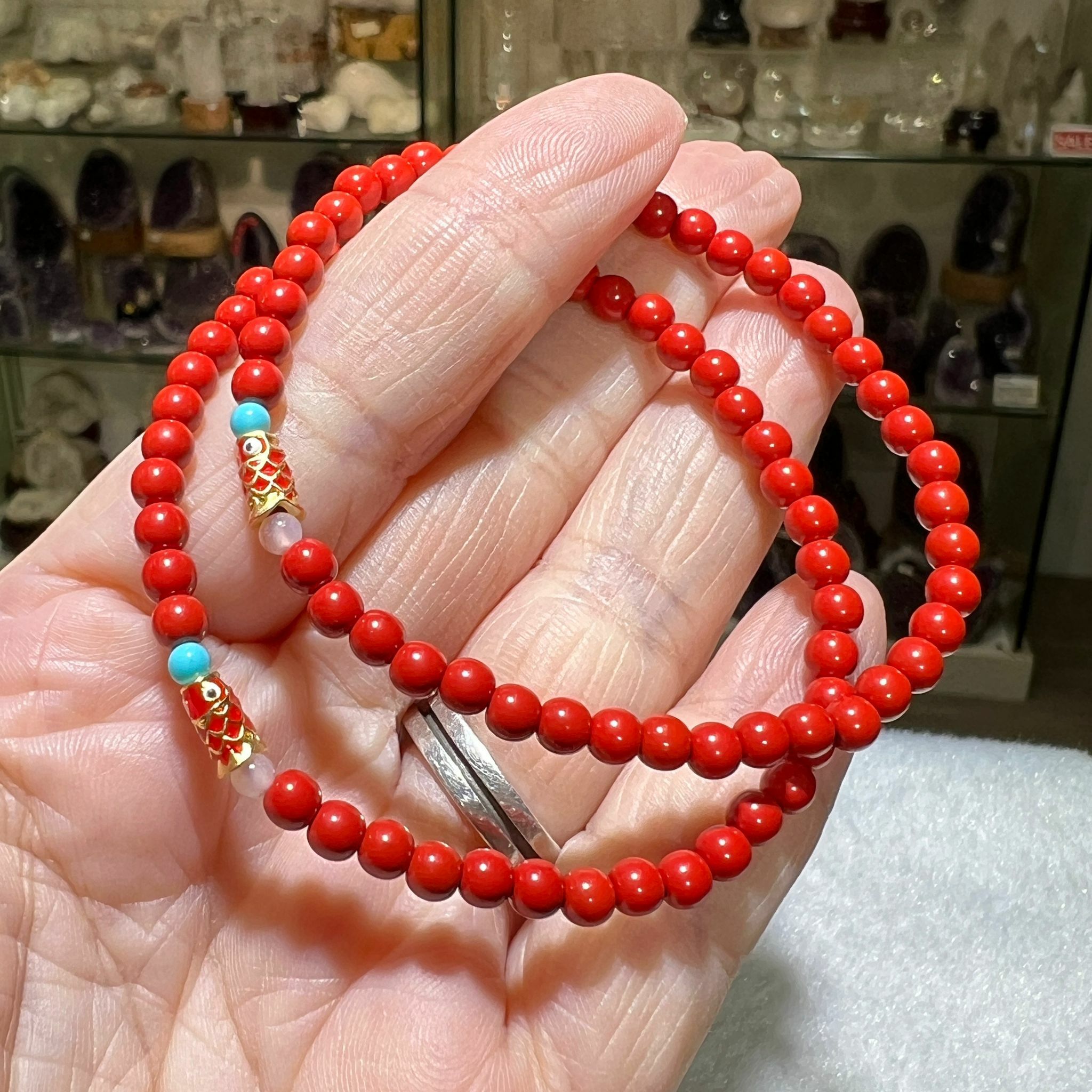 DIY 硃砂手串 4mm +/-