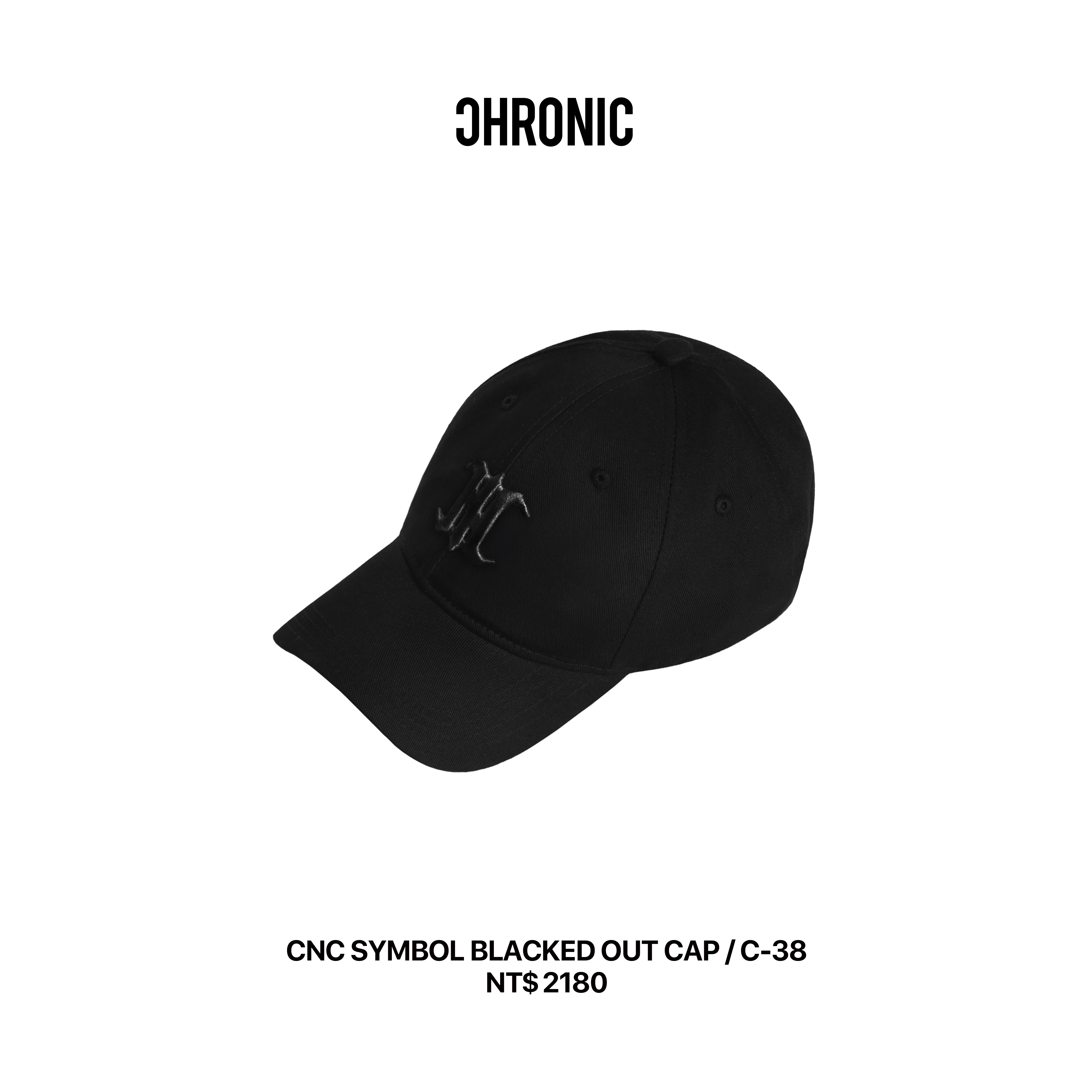 CNC SYMBOL BLACKED OUT CAP / C-38