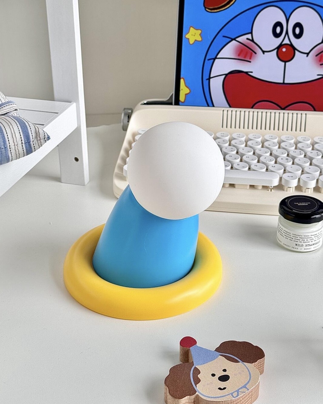 可愛小叮噹 哆啦A夢 伸出圓手 拍拍燈