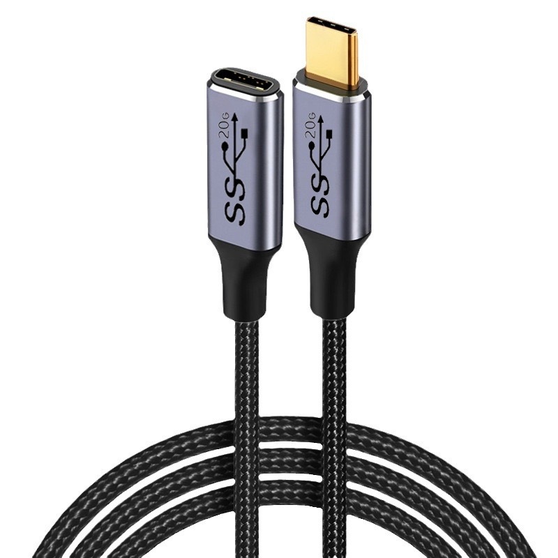 USB 3.2 Type-C 20Gbps 100W 延長線 (50cm - 2m)