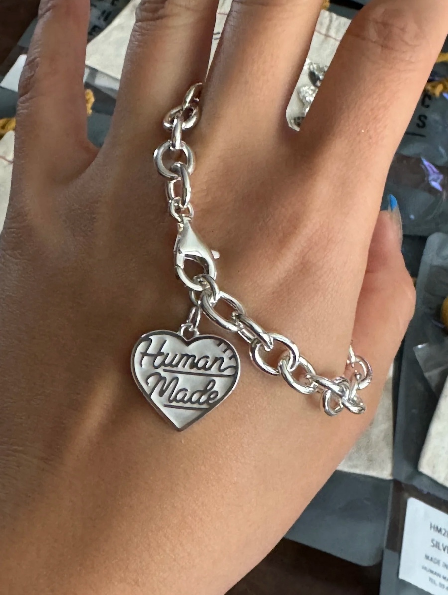 HUMAN MADE HEART SILVER BRACELET White Human Made - Heart Silver