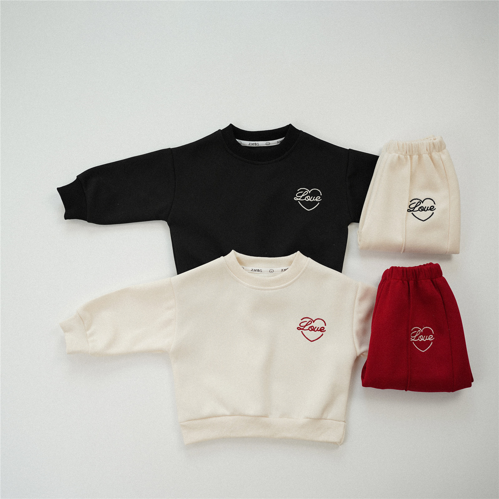 刺繡love愛心套裝(2色)