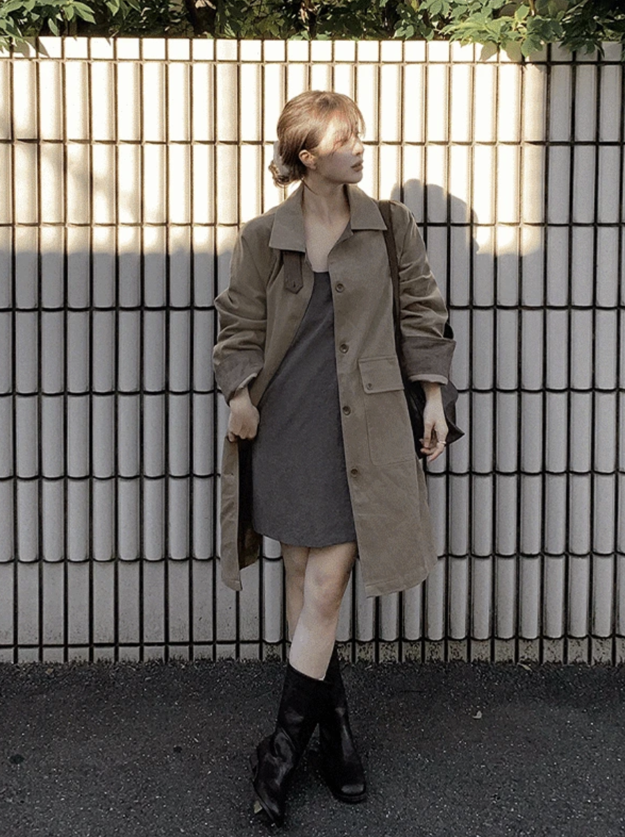 預訂｜SLOWAND #SLOWMADE 100％ Cotton Muted Trench Coat (One Color)